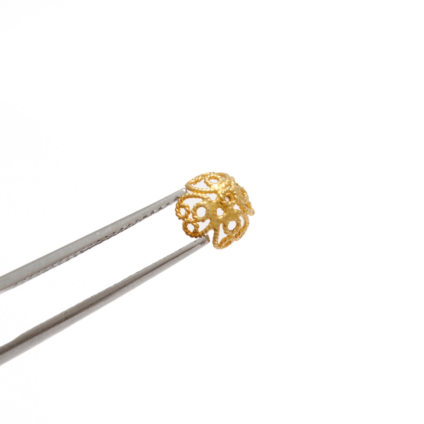 18k Gold Spacer Bead Cap Jewelry Making Finding