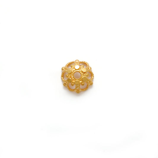 18k Gold Caps Beads Spacer DIY Craft Supplies