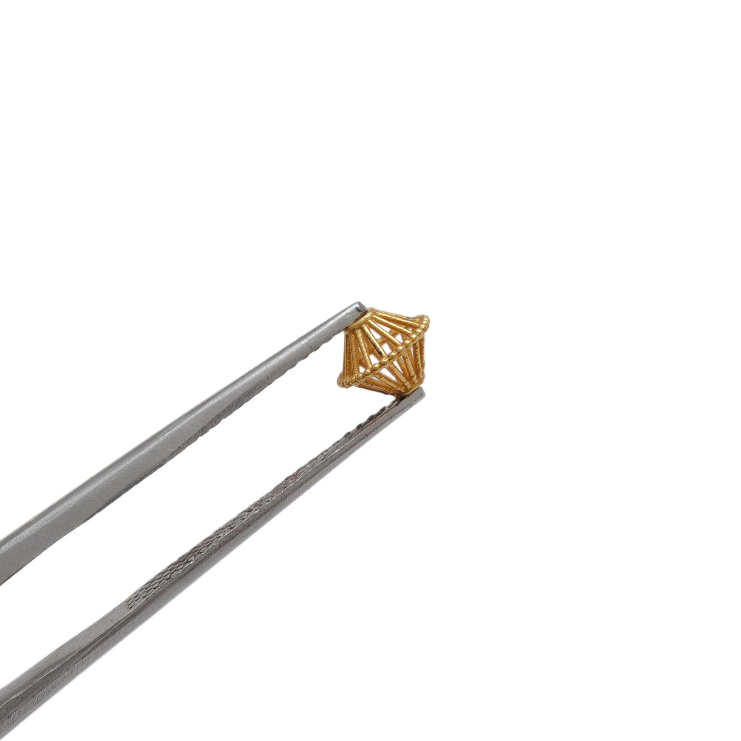 18k Solid Yellow Gold Antique Rondelle Beads 5x6mm
