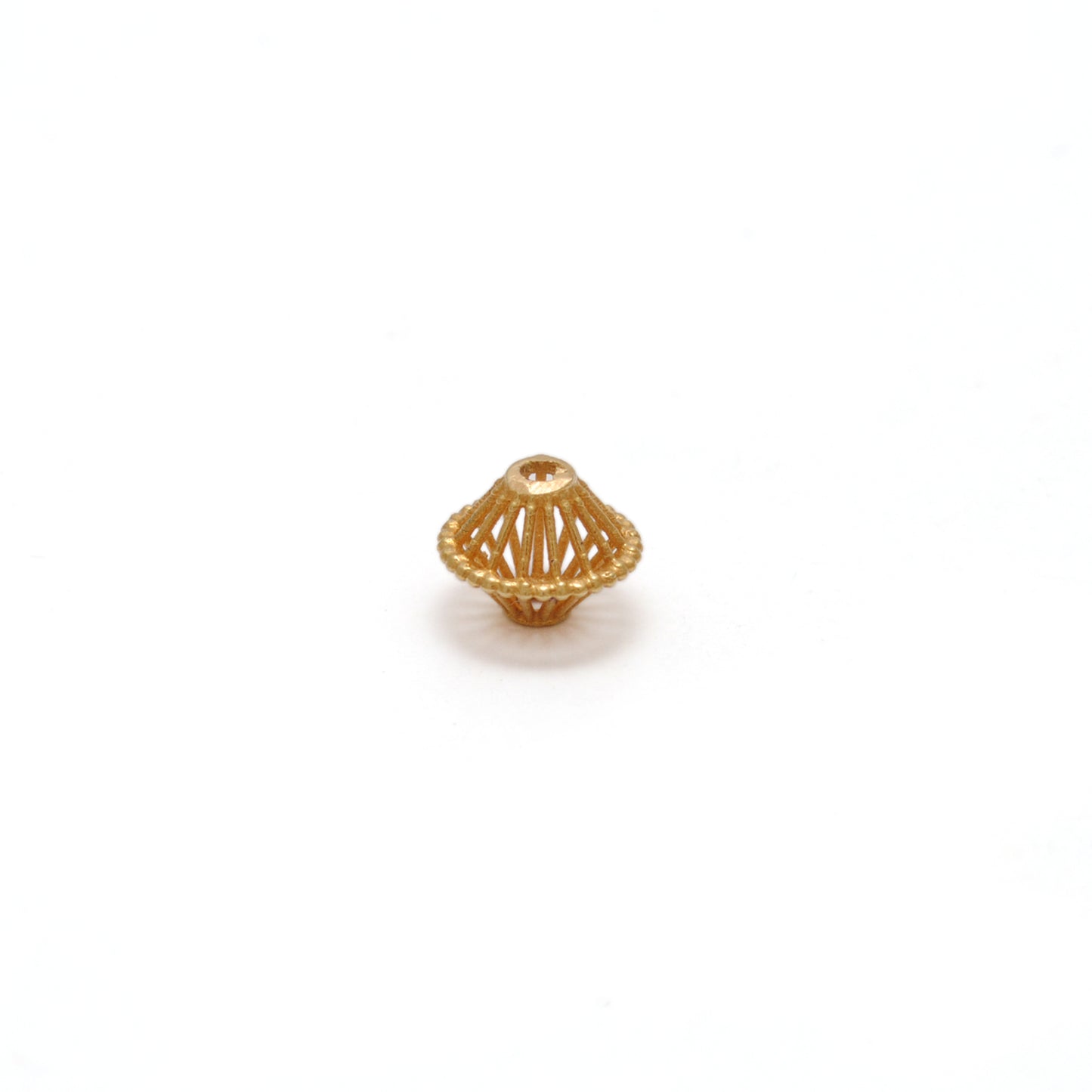 18k Solid Yellow Gold Antique Rondelle Beads 5x6mm