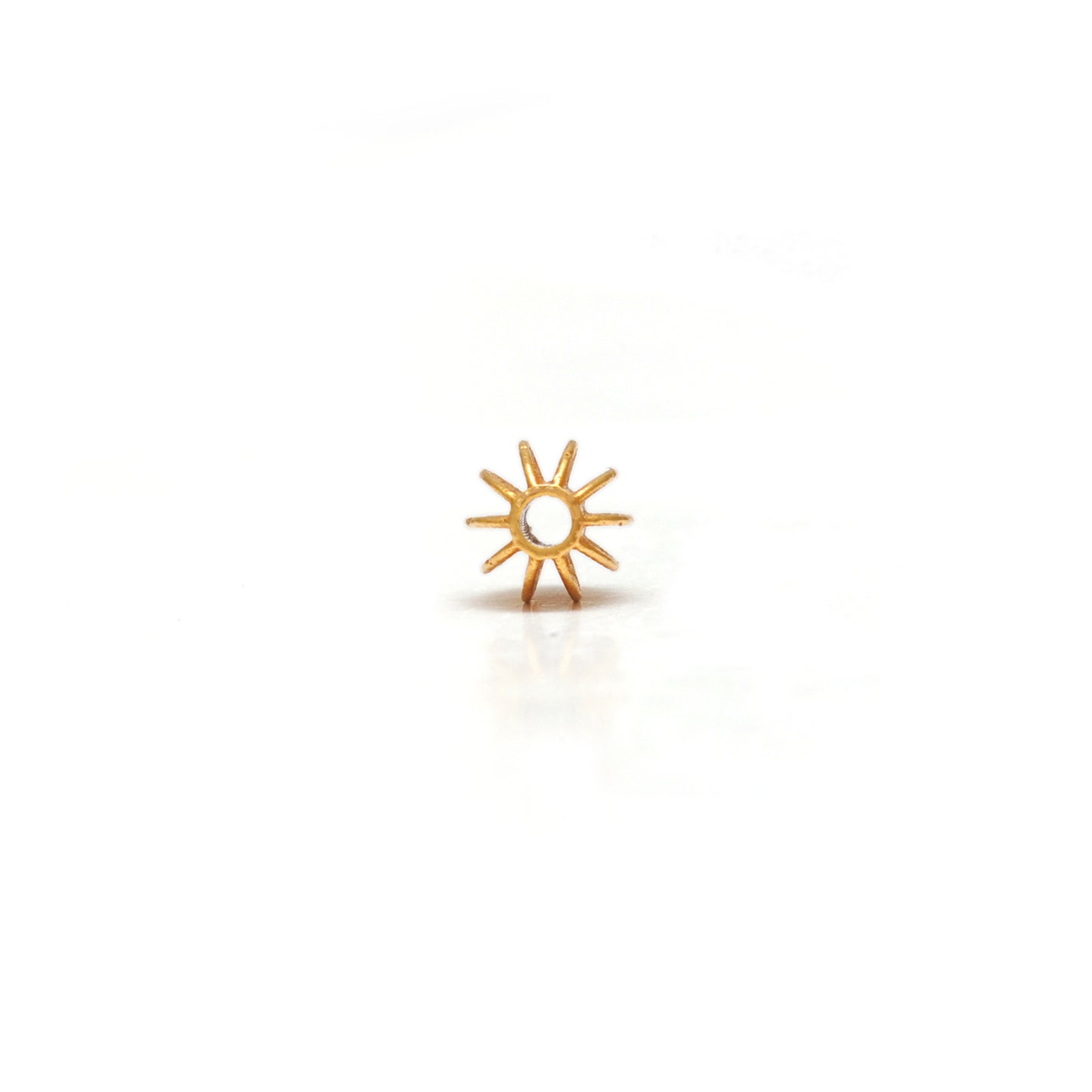 18k Solid Yellow Gold 5x6mm Oval Spacer Beads