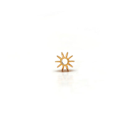 18k Solid Yellow Gold 5x6mm Oval Spacer Beads