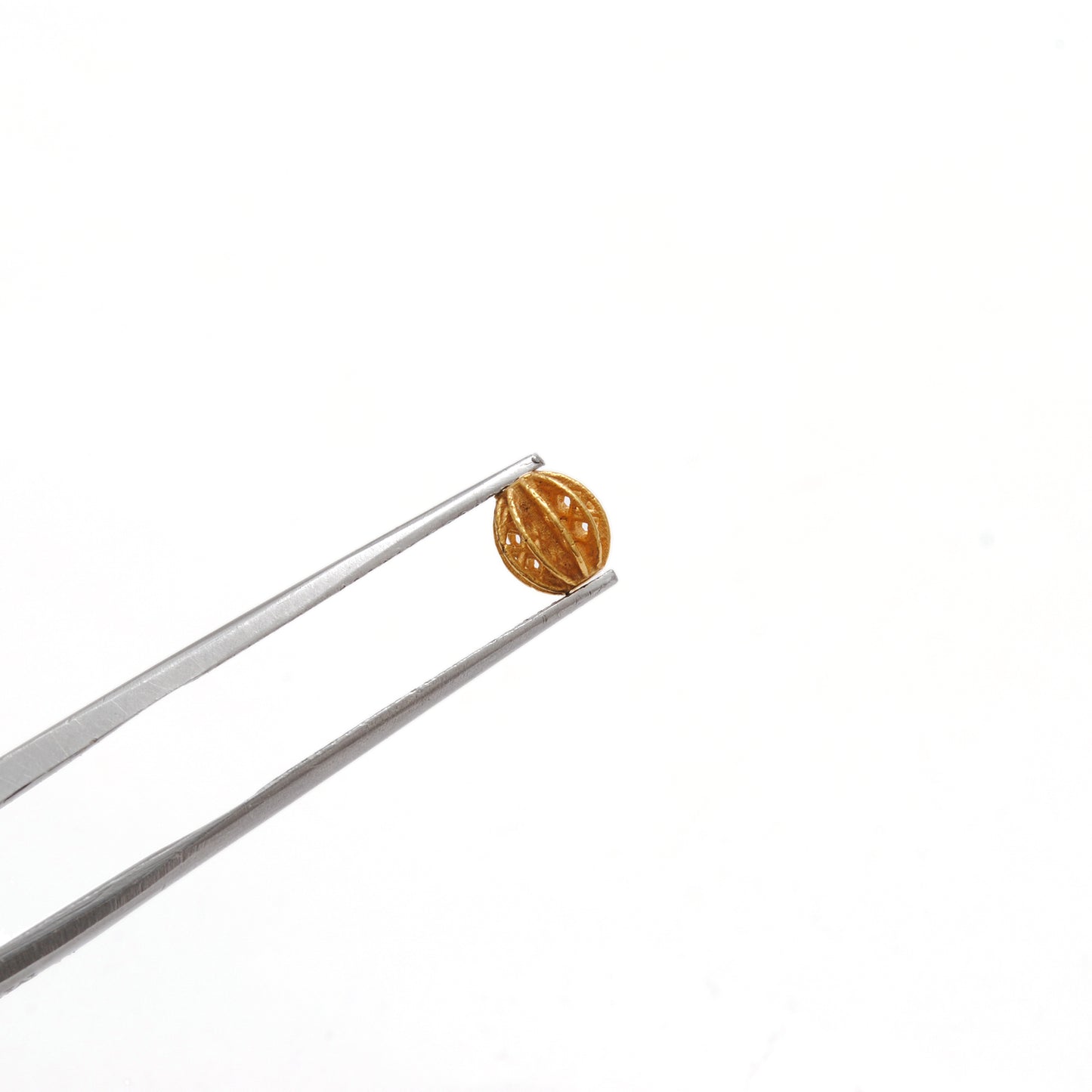 18k Solid Yellow Gold 5x6mm Oval Spacer Beads