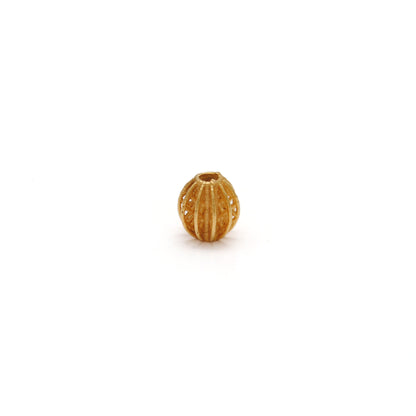18k Solid Yellow Gold 5x6mm Oval Spacer Beads