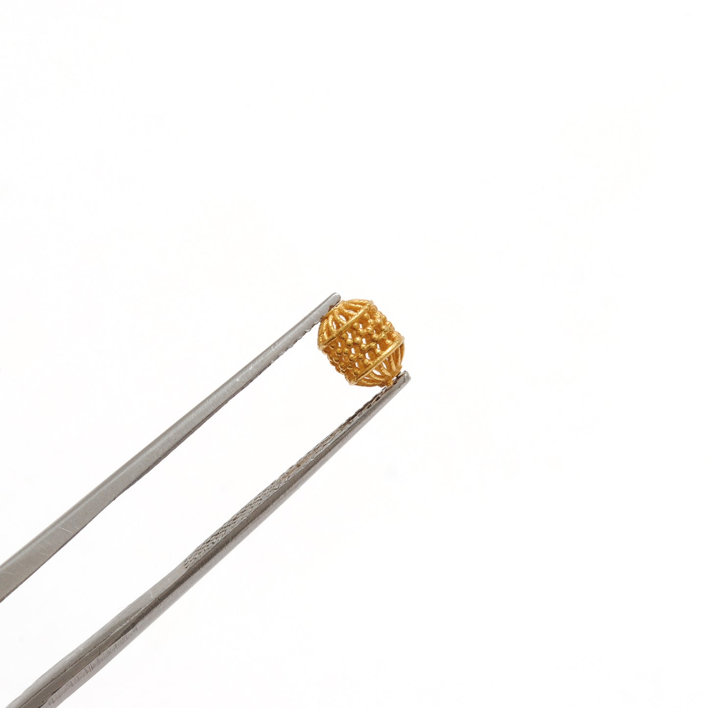 18k Yellow Gold Tube Spacer Beads 5x6.5mm