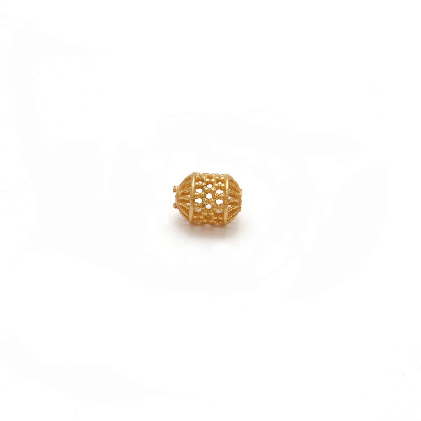 18k Yellow Gold Tube Spacer Beads 5x6.5mm