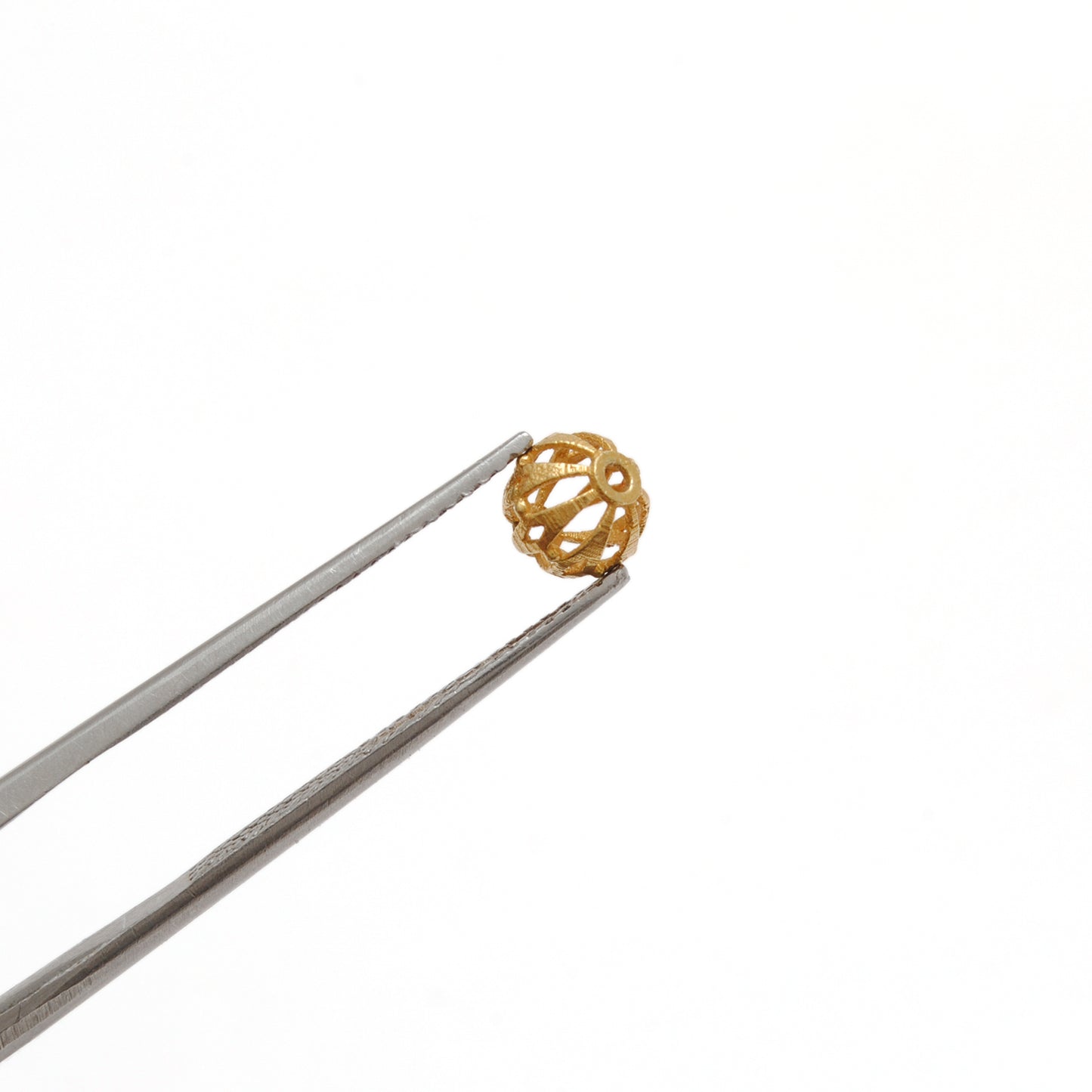 18k Gold Round Spacer Ball Bead DIY Jewelry Making
