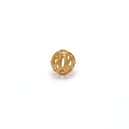 18k Gold Round Spacer Ball Bead DIY Jewelry Making
