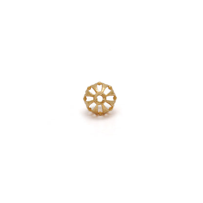 18k Gold Round Spacer Ball Bead DIY Jewelry Making