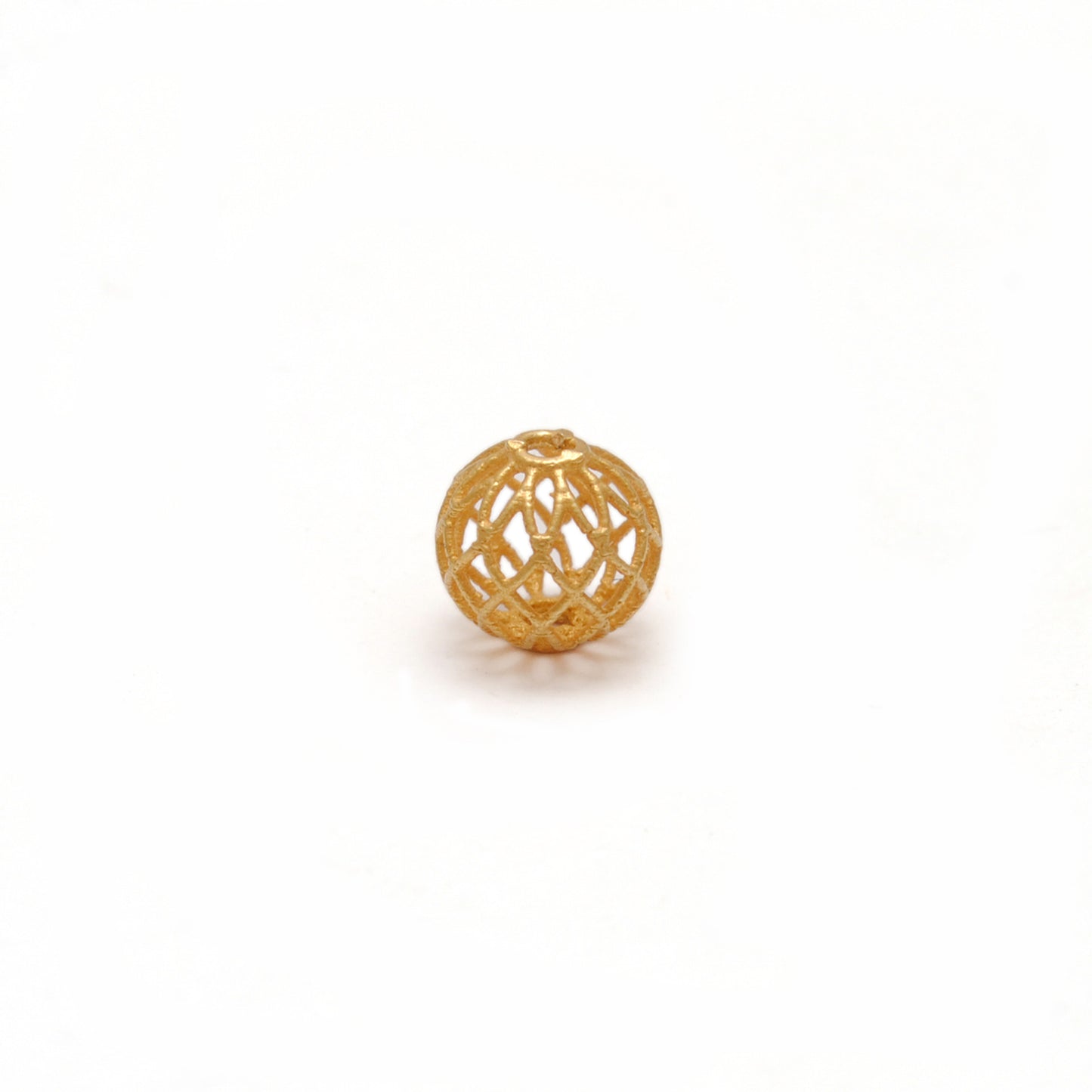 18k Solid Yellow Gold Round Spacer Beads 6mm