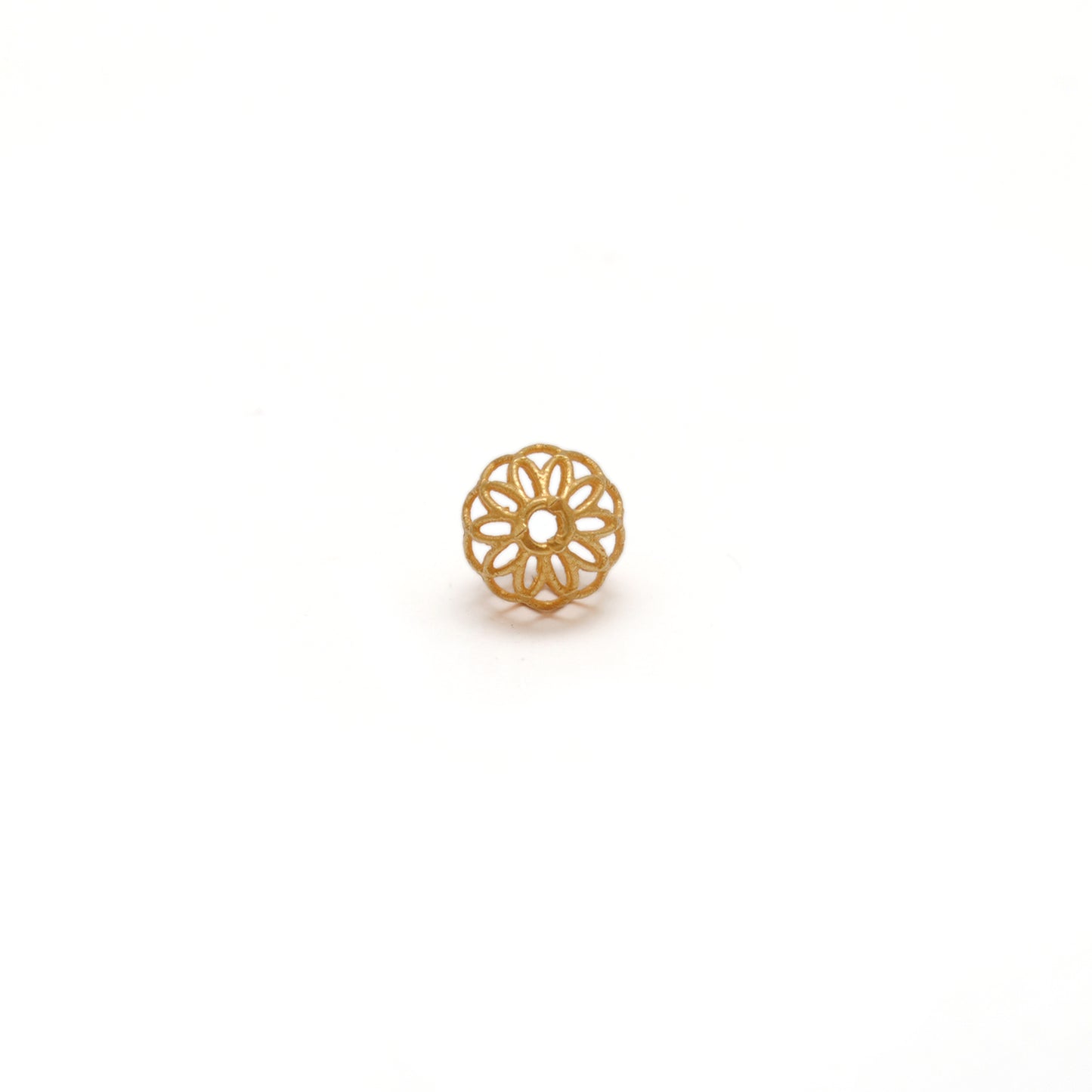 18k Solid Yellow Gold Round Spacer Beads 6mm