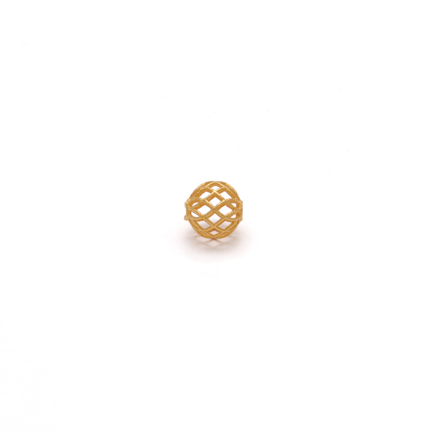 18k Solid Yellow Gold Round Spacer Beads 6mm