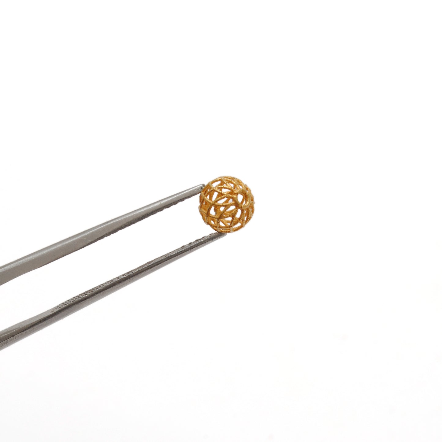 18k Solid Yellow Gold Round Spacer Beads 6mm