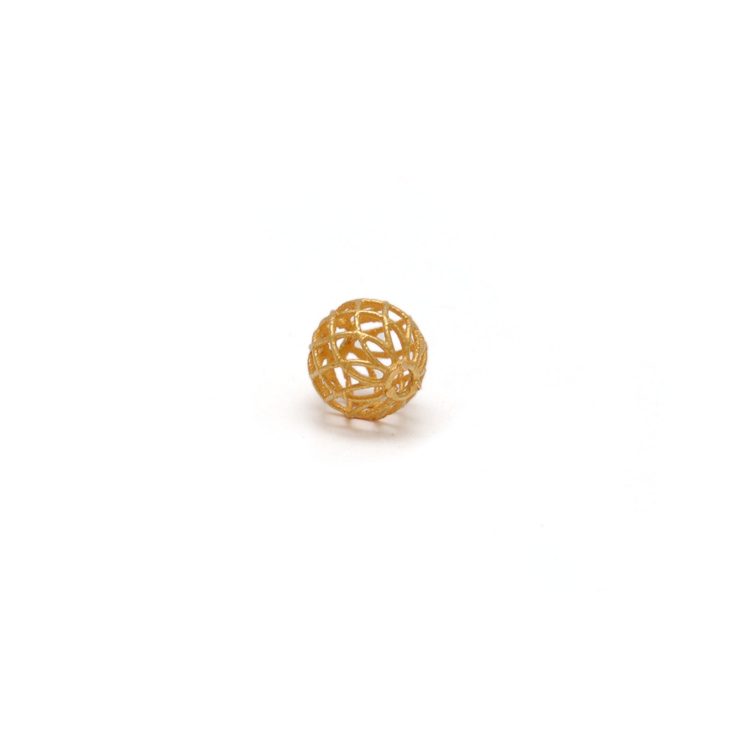18k Solid Yellow Gold Round Spacer Beads 6mm