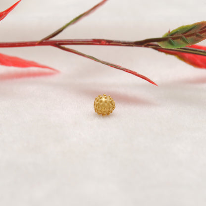 18K Yellow Gold Spacer Beads 4mm