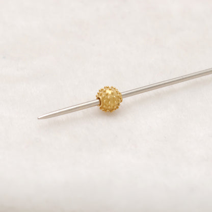 18K Yellow Gold Spacer Beads 4mm