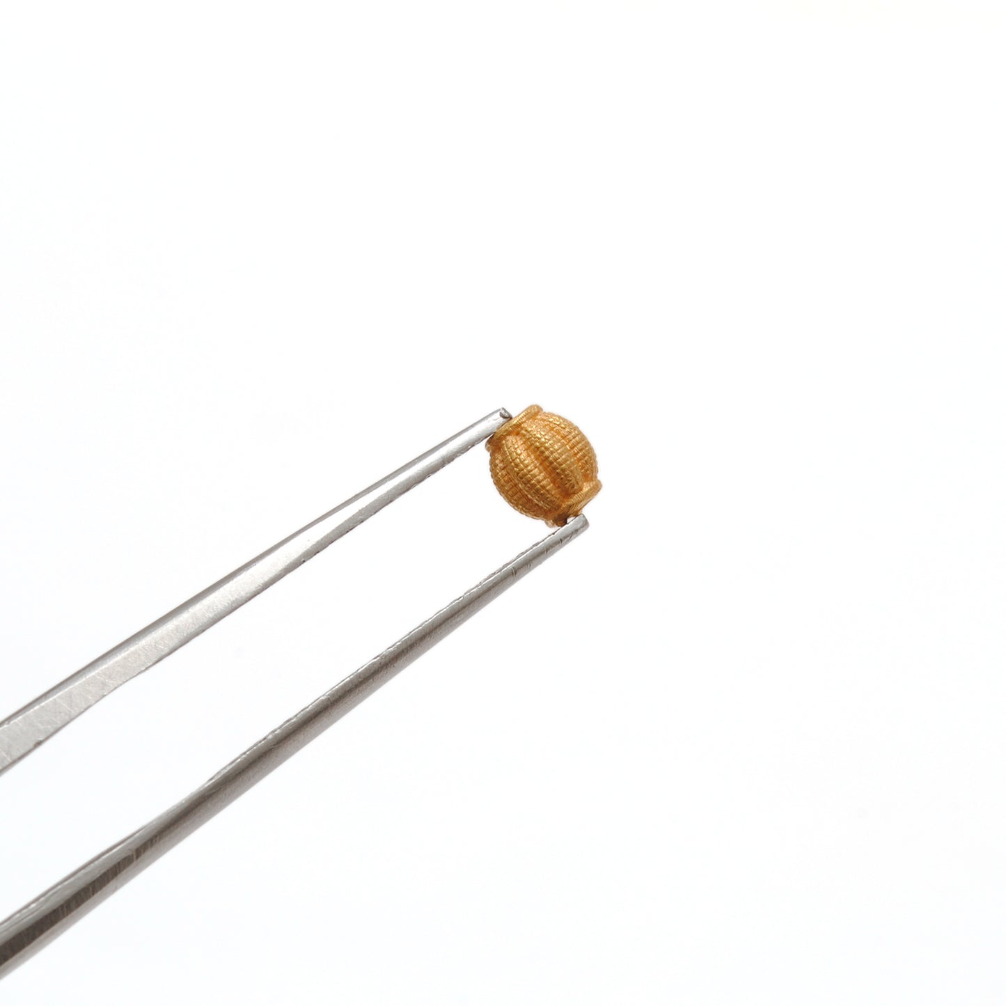 18k Solid Yellow Gold Oval Spacer Beads 4x5mm