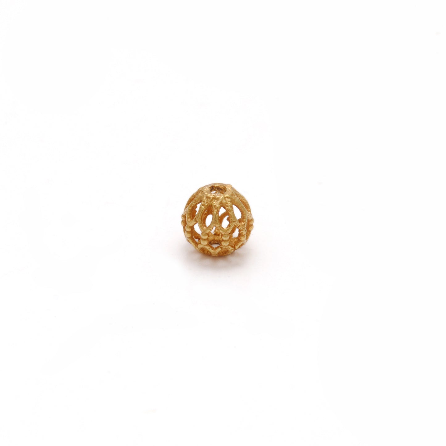18k Solid Yellow Gold Round Spacer Beads 5mm