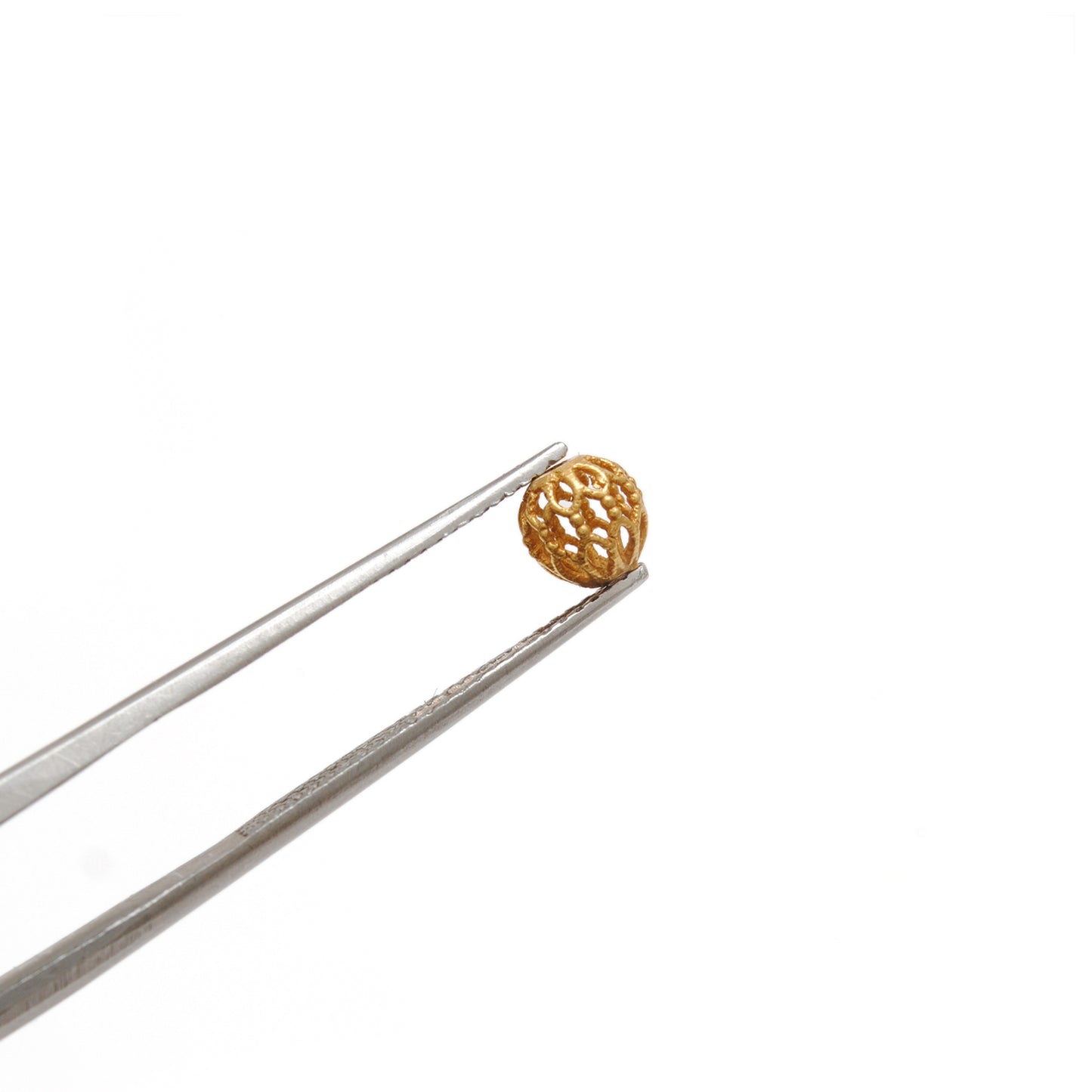 18k Solid Yellow Gold Round Spacer Beads 5mm