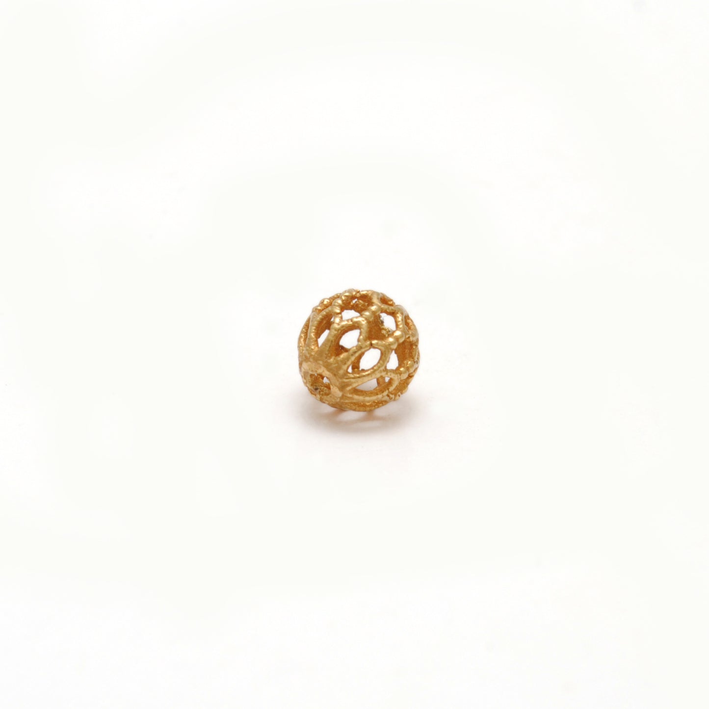 18k Solid Yellow Gold Round Spacer Beads 5mm