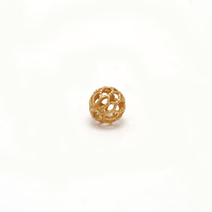 18k Solid Yellow Gold Round Spacer Beads 5mm