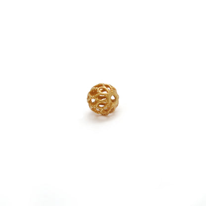 18k Solid Yellow Gold Round Spacer Beads 5mm