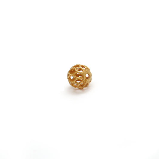 18k Solid Yellow Gold Round Spacer Beads 5mm