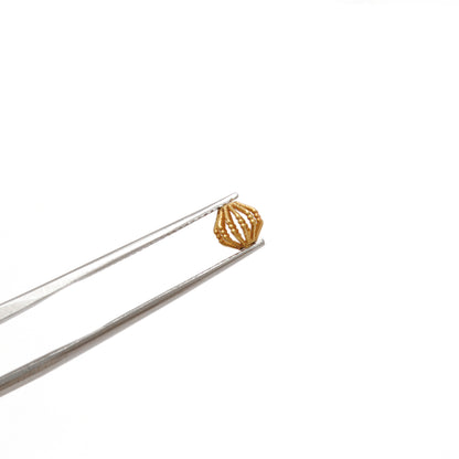 18k Yellow Gold Round Spacer Beads 5mm