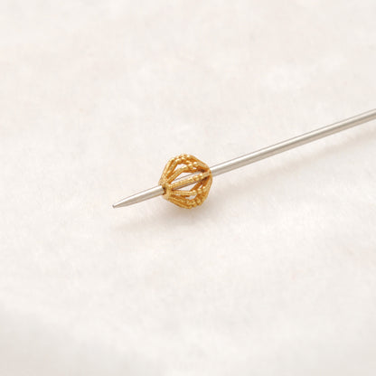 18k Yellow Gold Round Spacer Beads 5mm