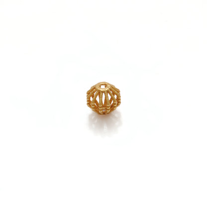 18k Yellow Gold Round Spacer Beads 5mm