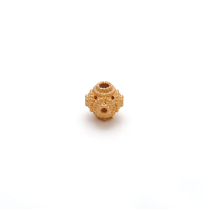 18k Solid Yellow Gold Round Beads 6mm DIY Crafts Supply