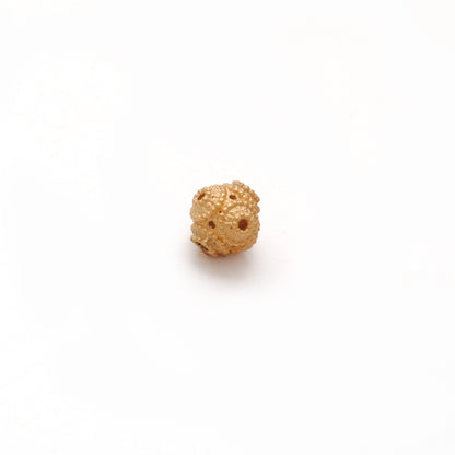 18k Solid Yellow Gold Round Beads 6mm DIY Crafts Supply