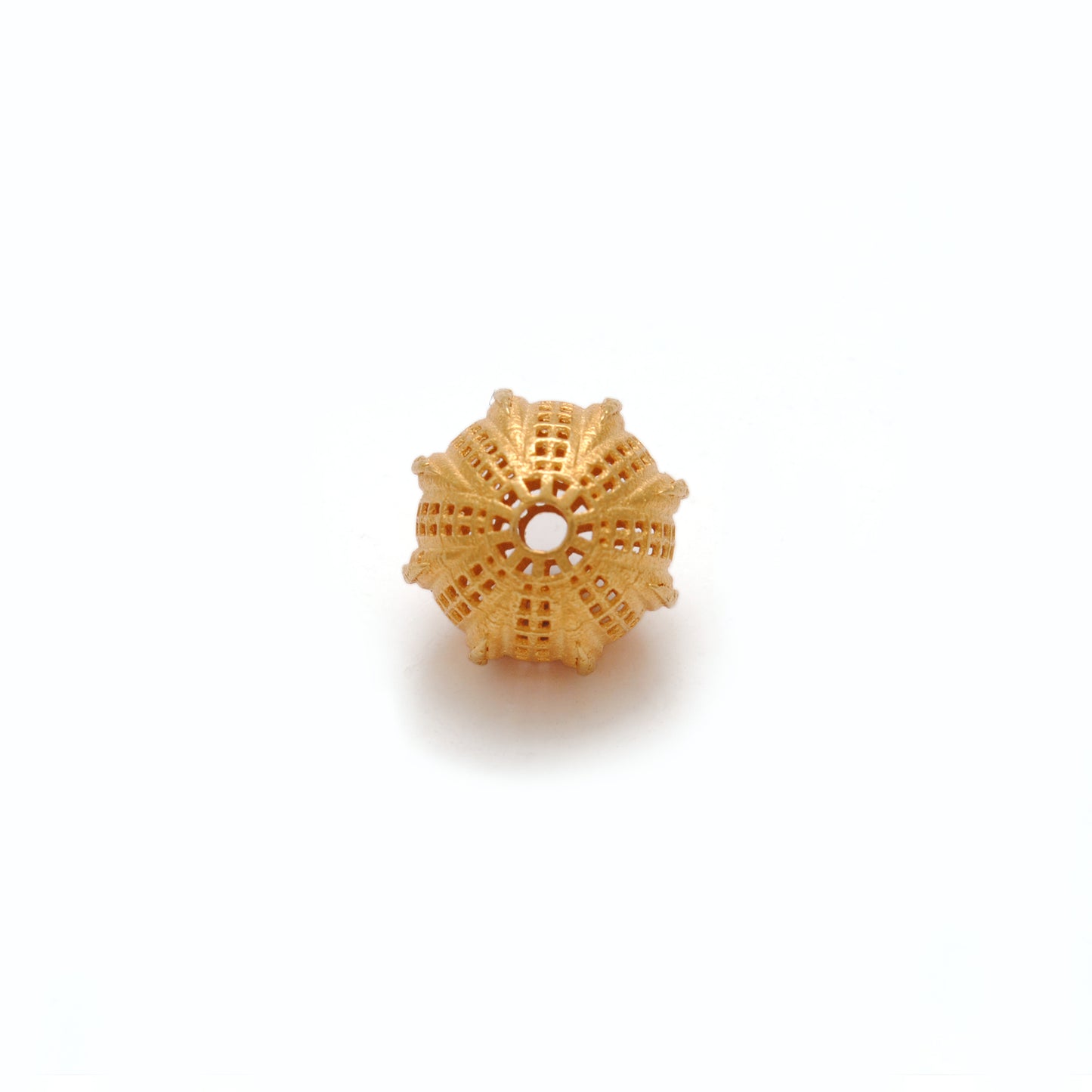 18k Solid Yellow Gold Round Spacer Ball Beads-11X12 mm