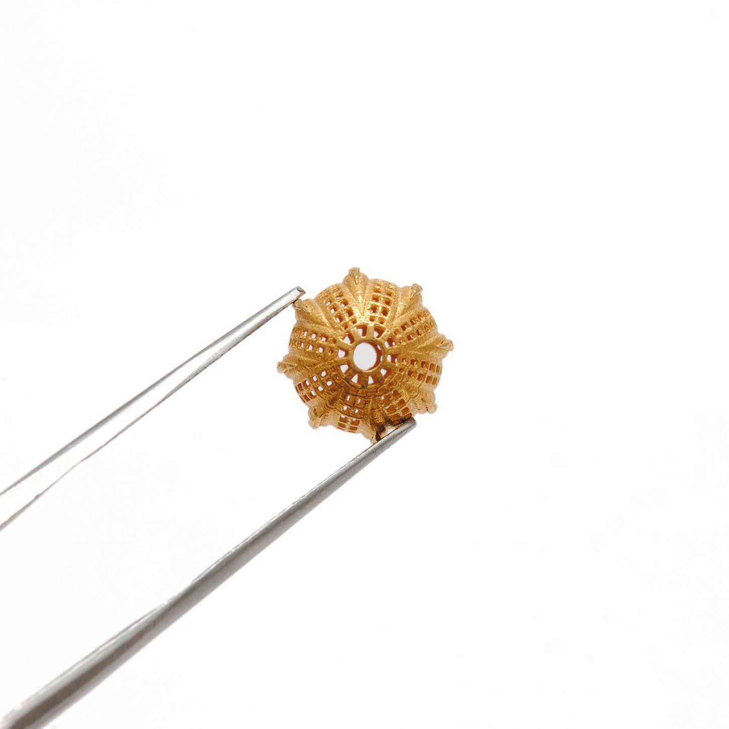 18k Solid Yellow Gold Round Spacer Ball Beads-11X12 mm