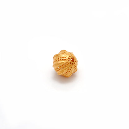 18k Solid Yellow Gold Round Spacer Ball Beads-11X12 mm
