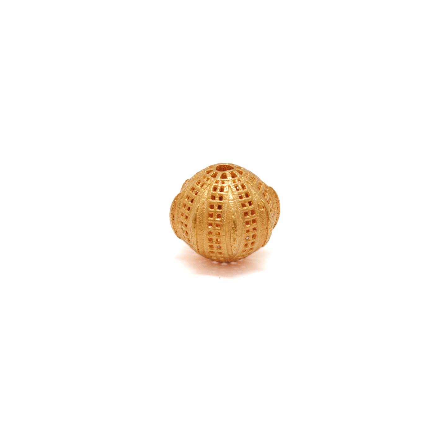 18k Solid Yellow Gold Round Spacer Ball Beads-11X12 mm