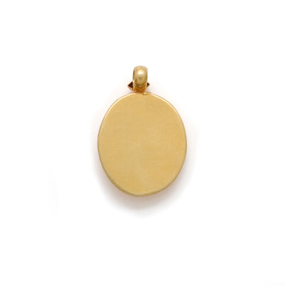 18k Solid Yellow Gold Indian God Hanuman Charm Pendant