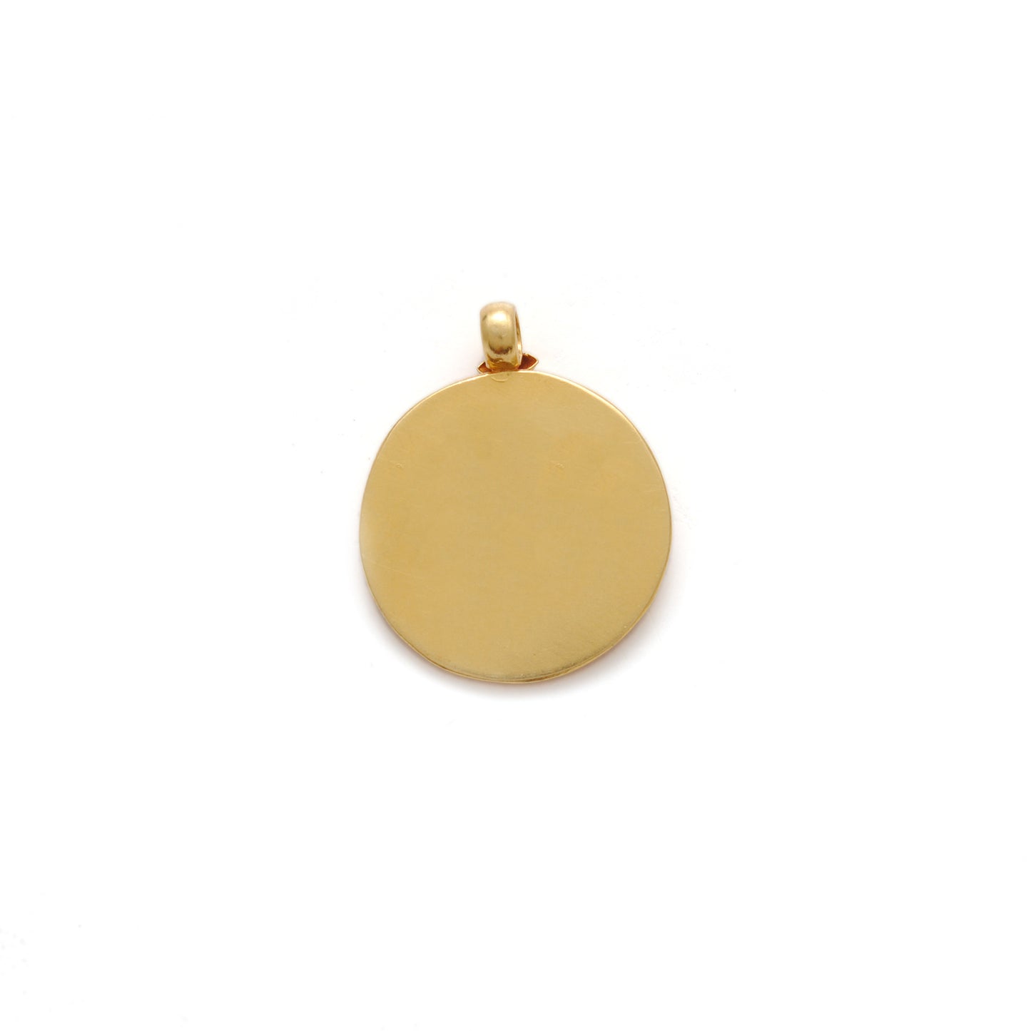 18K Yellow Gold Durga Pendant DIY Religious Jewelry