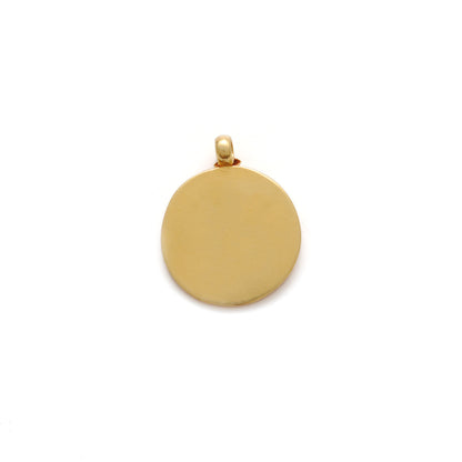 18K Yellow Gold Durga Pendant DIY Religious Jewelry