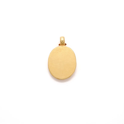 18k Solid Yellow Gold Indian God Charm Pendant