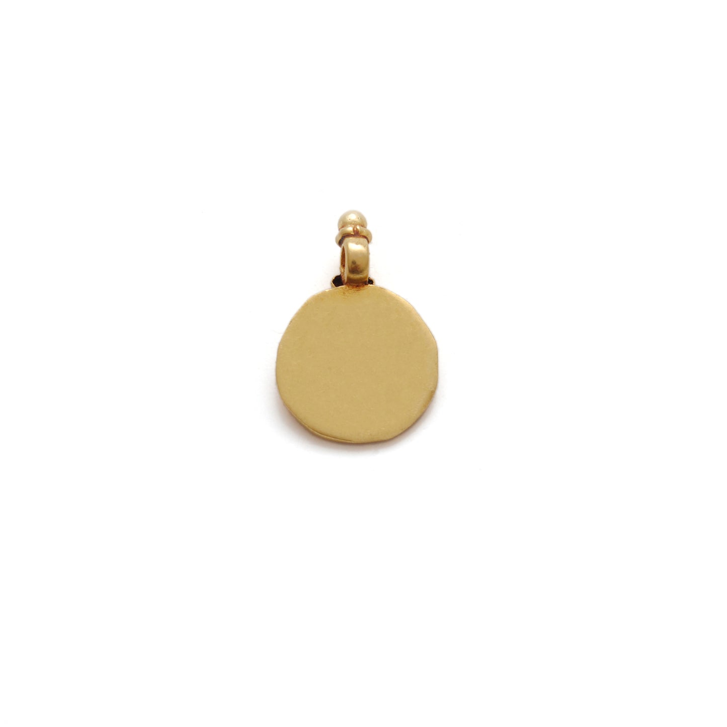 18k Solid Yellow Gold Laxmi Goddess Charm Pendant