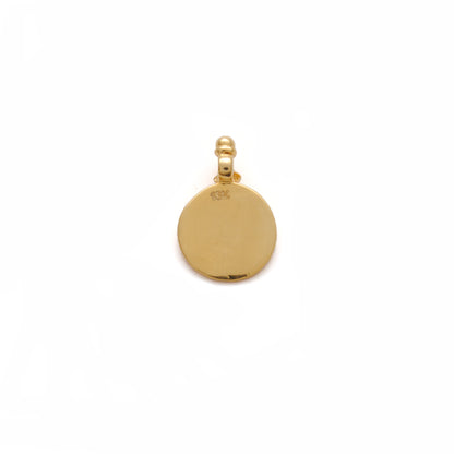18k Solid Yellow Gold Indian Religion Charm Pendant