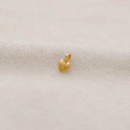Timeless 18K Solid Gold Heart Charm Pendant