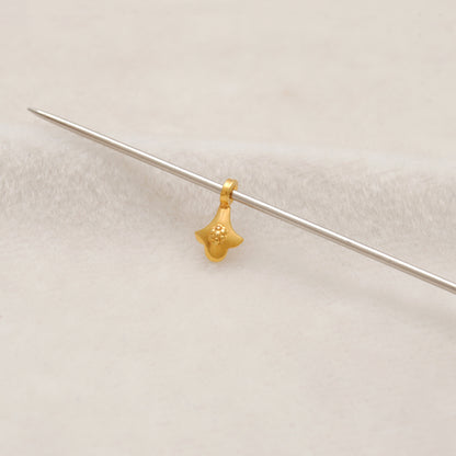 18K Solid Yellow Gold Fancy Charm Jewelry Supplies