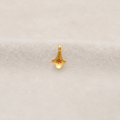 18K Solid Yellow Gold Fancy Charm Jewelry Supplies