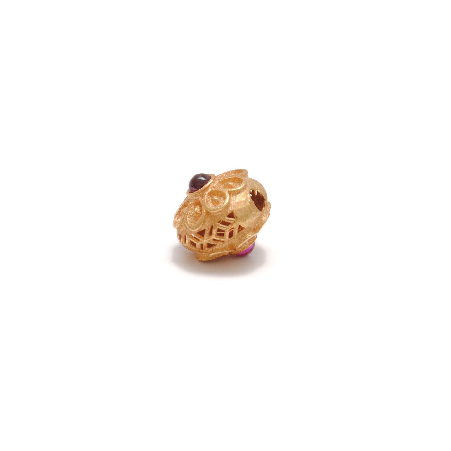 18k Yellow Gold Fancy Gemstone Rondelle Spacer Beads 8mm