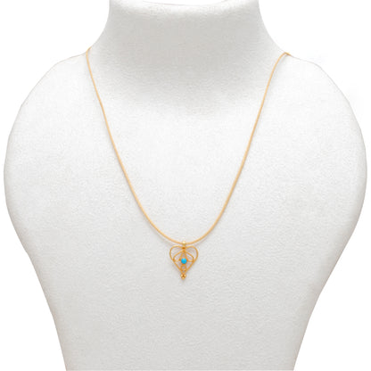 Love Heart Charm 18k Gold Pendant