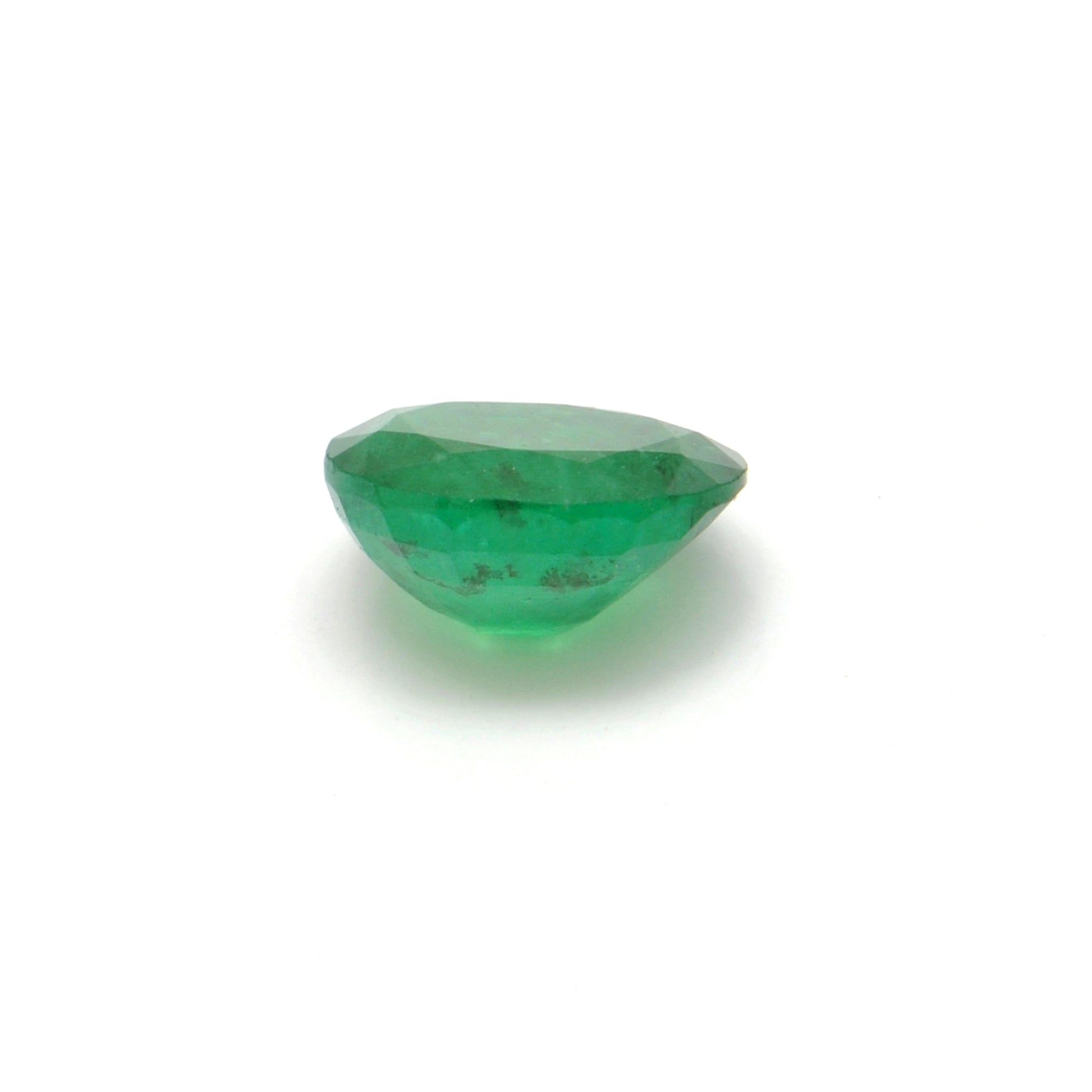 Natural Zambian Emerald 1.90 Carat Oval Faceted Gemstone by Kanika Creations