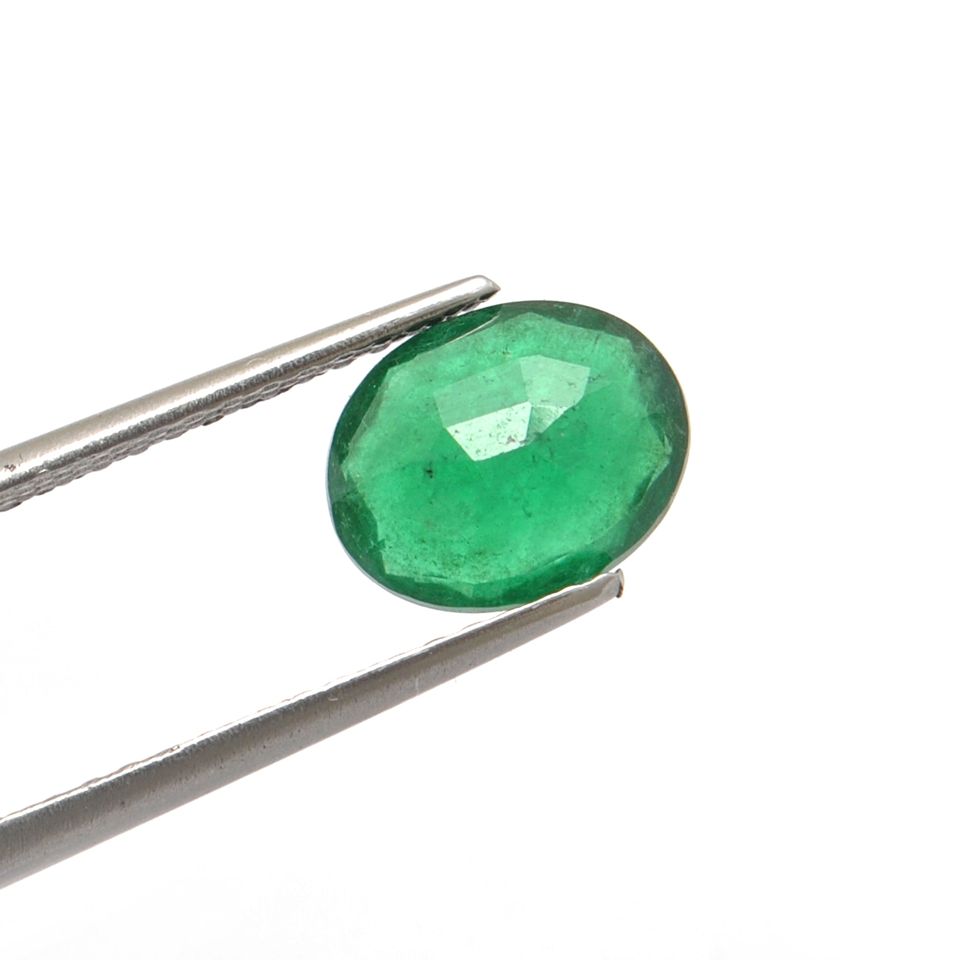 Natural Zambian Emerald 2.20 Carat Oval Faceted by Kanika Creations