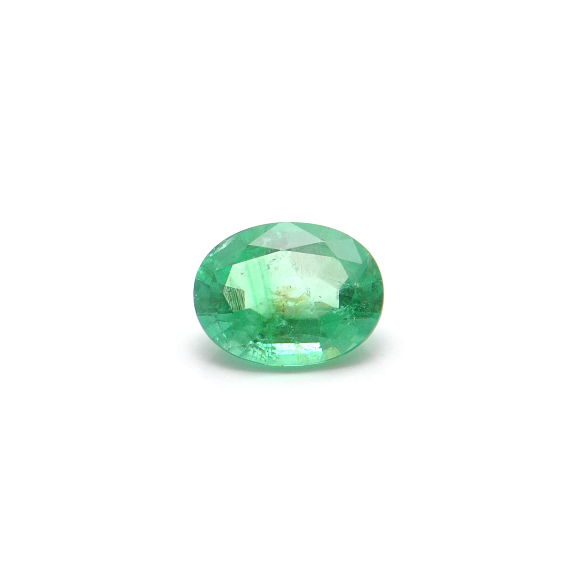 Natural Zambian Emerald Faceted Oval 1.00 Carat - 8x6mm Gemstone - Kanika Creations
